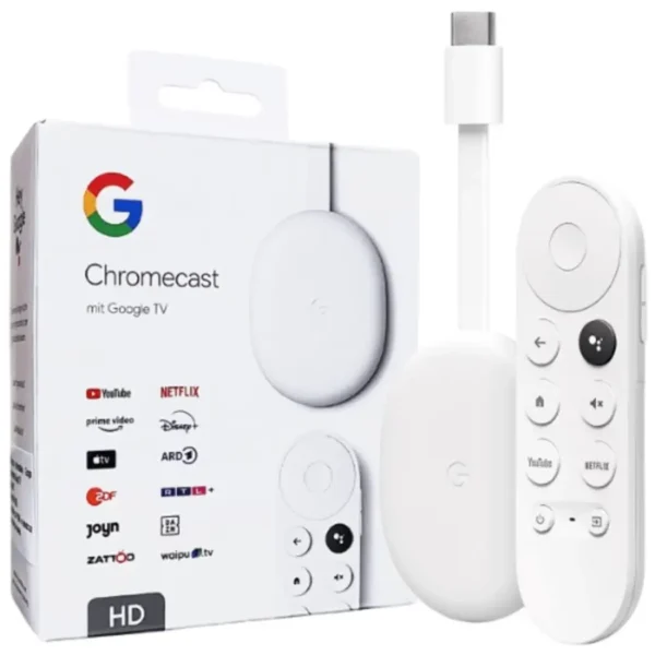 Google Chromecast with Google TV 4K, with Voice Search Watch Movies
