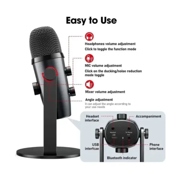 Jmary MC-PW10 Professional Multifunctional USB Recording Microphone