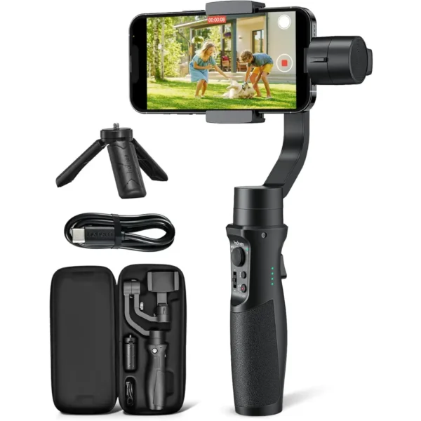 3 Axis Gimbal Stabilizer for smartphone with fantasy auto-rotation