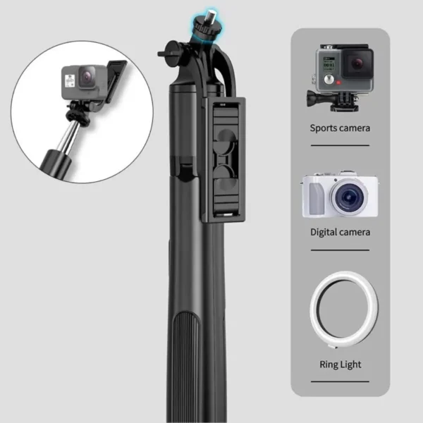 Q05 Tripod Selfie Stick with Wireless Remote BT