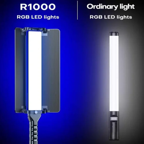 R1000 Handheld Led Video Wand Photography Portable RGB Led Fill Light